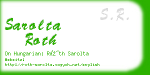 sarolta roth business card